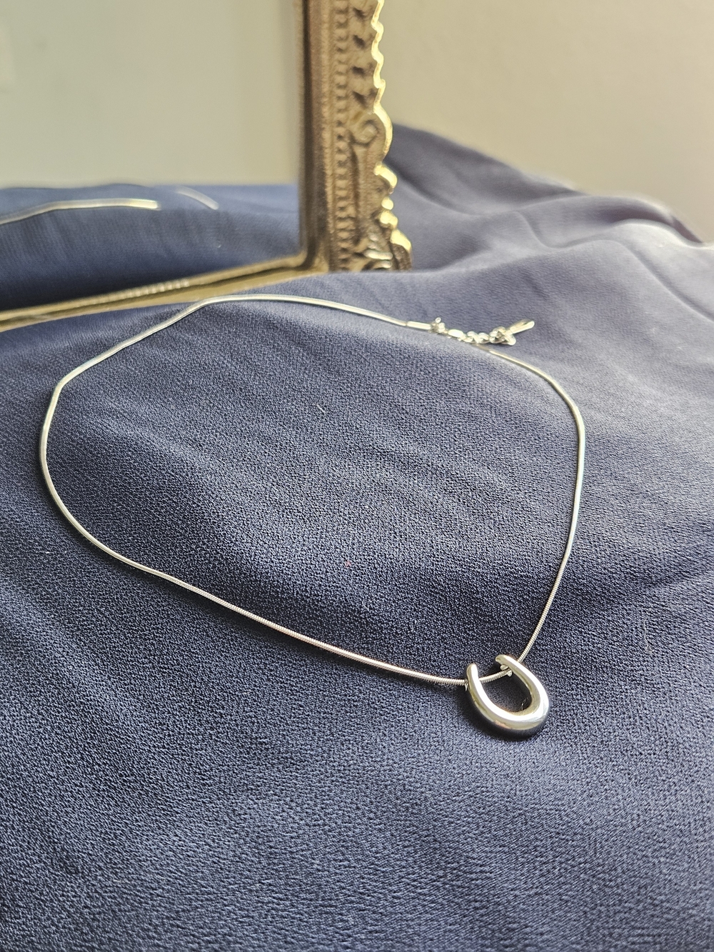 👑 The Texas Horseshoe Liquid Snake Chain Necklace